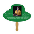 Digital Dress Hat Fast Fan w/ Wooden Handle & Front Imprint (1 Day)